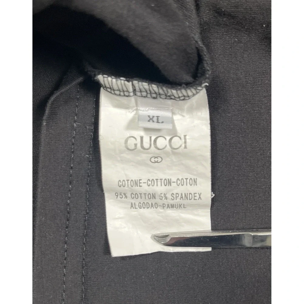 Gucci Freya Hartas ICCUG Worm T Shirt Mens XL Black Graphic Tee Made In Italy